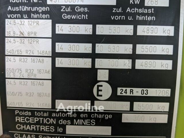 Клаас Jaguar 840, объемом двигателя 0 л и пробегом 0 тыс. км за 16864 $, фото 13 на Automoto.ua