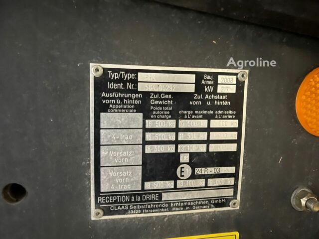 Клаас Lexion 540, объемом двигателя 0 л и пробегом 0 тыс. км за 122247 $, фото 4 на Automoto.ua