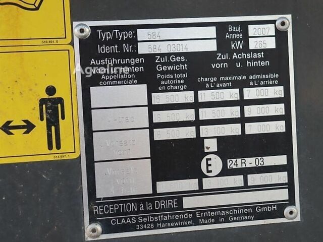 Клаас Lexion 560, об'ємом двигуна 0 л та пробігом 0 тис. км за 133718 $, фото 11 на Automoto.ua