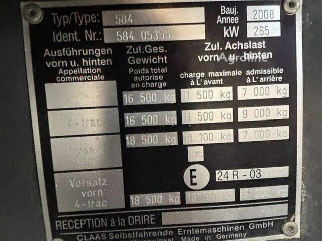 Зелений Клаас Lexion 560, об'ємом двигуна 0 л та пробігом 0 тис. км за 114365 $, фото 8 на Automoto.ua