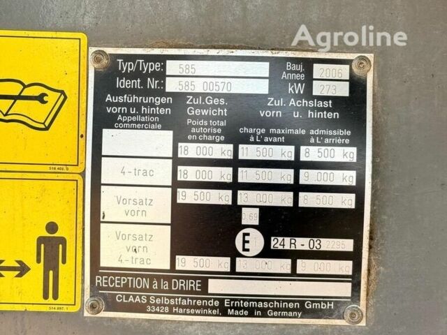 Зеленый Клаас Lexion 570, объемом двигателя 0 л и пробегом 0 тыс. км за 58584 $, фото 22 на Automoto.ua