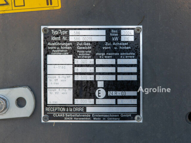 Клаас Lexion 580, об'ємом двигуна 0 л та пробігом 0 тис. км за 6169774 $, фото 22 на Automoto.ua