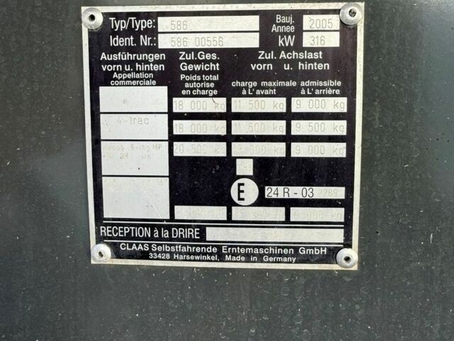 Клаас Lexion 580, объемом двигателя 0 л и пробегом 0 тыс. км за 68302 $, фото 7 на Automoto.ua