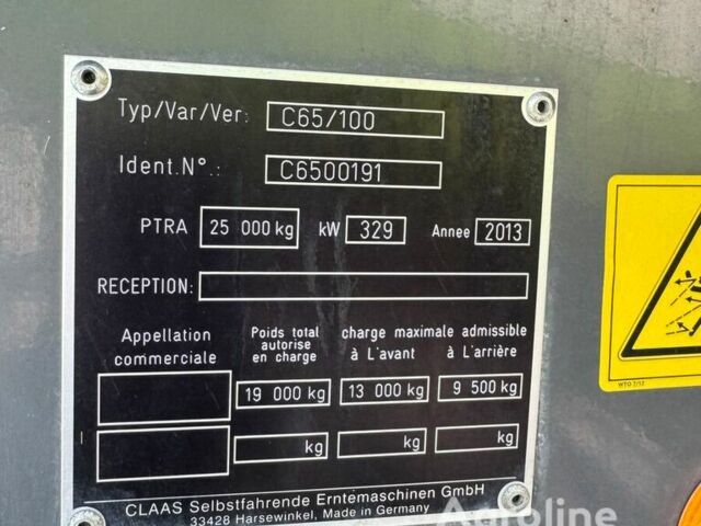 Клаас Lexion 750, объемом двигателя 0 л и пробегом 0 тыс. км за 158937 $, фото 10 на Automoto.ua