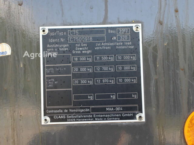 Клаас Lexion 750, об'ємом двигуна 0 л та пробігом 0 тис. км за 164813 $, фото 17 на Automoto.ua