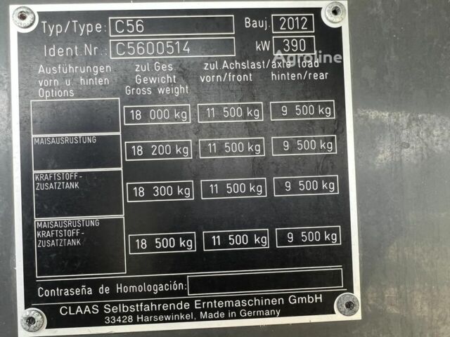 Клаас Lexion 760, об'ємом двигуна 0 л та пробігом 0 тис. км за 195385 $, фото 13 на Automoto.ua