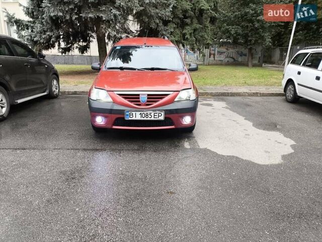 Красный Дачия Логан МСВ, объемом двигателя 1.6 л и пробегом 228 тыс. км за 4600 $, фото 1 на Automoto.ua