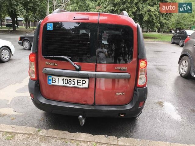 Красный Дачия Логан МСВ, объемом двигателя 1.6 л и пробегом 228 тыс. км за 4600 $, фото 7 на Automoto.ua
