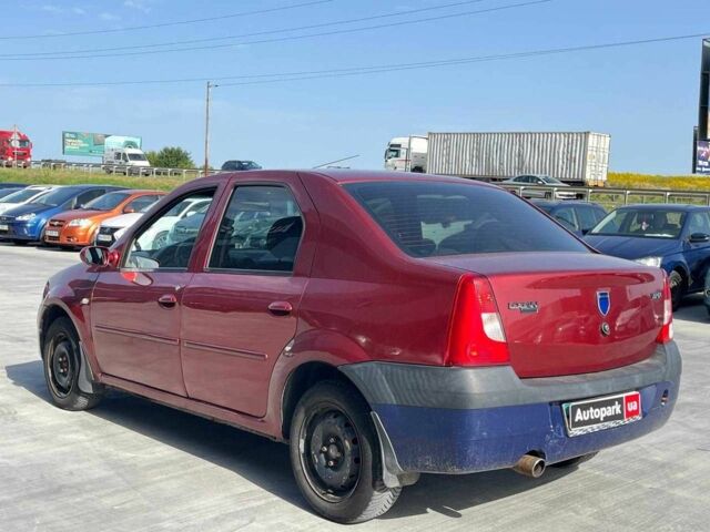 Красный Дачия Логан, объемом двигателя 1.6 л и пробегом 226 тыс. км за 3990 $, фото 5 на Automoto.ua