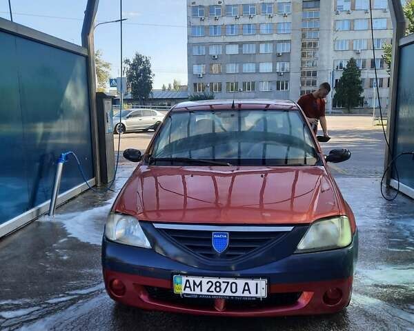 Красный Дачия Логан, объемом двигателя 1.39 л и пробегом 700 тыс. км за 1800 $, фото 1 на Automoto.ua
