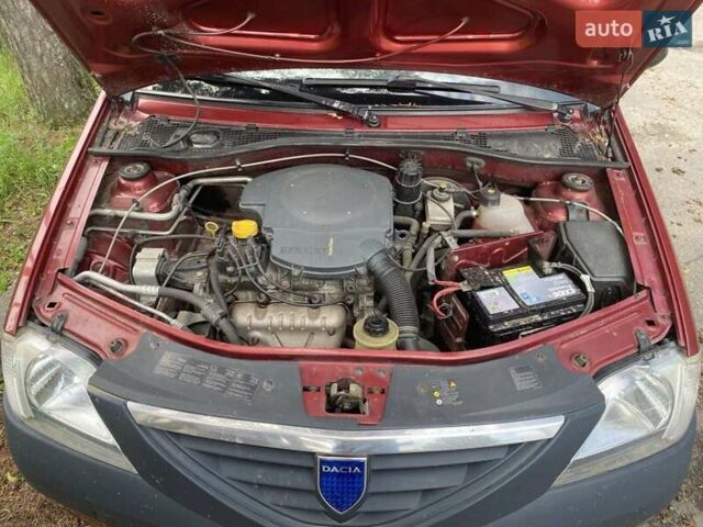 Красный Дачия Логан, объемом двигателя 1.6 л и пробегом 196 тыс. км за 5000 $, фото 8 на Automoto.ua