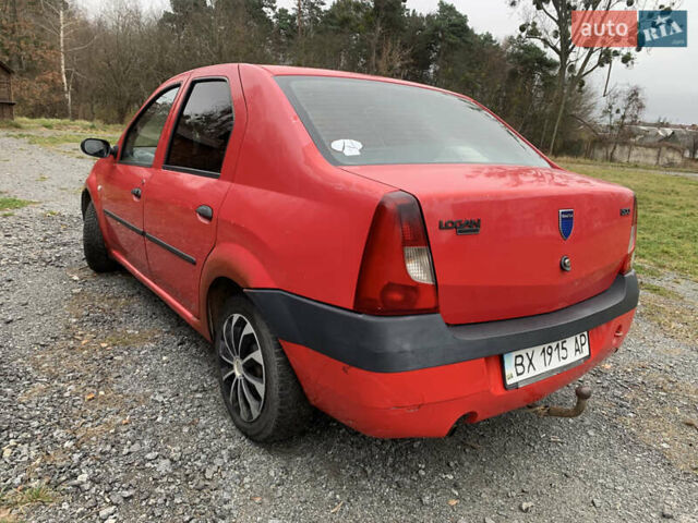 Красный Дачия Логан, объемом двигателя 1.5 л и пробегом 303 тыс. км за 2000 $, фото 4 на Automoto.ua