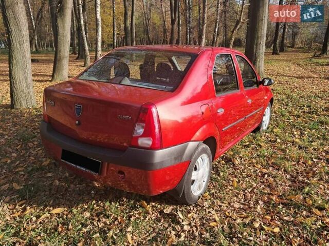 Красный Дачия Логан, объемом двигателя 1.4 л и пробегом 197 тыс. км за 3950 $, фото 9 на Automoto.ua