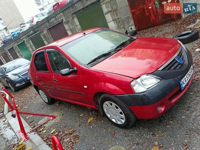 Красный Дачия Логан, объемом двигателя 1.4 л и пробегом 177 тыс. км за 4000 $, фото 1 на Automoto.ua