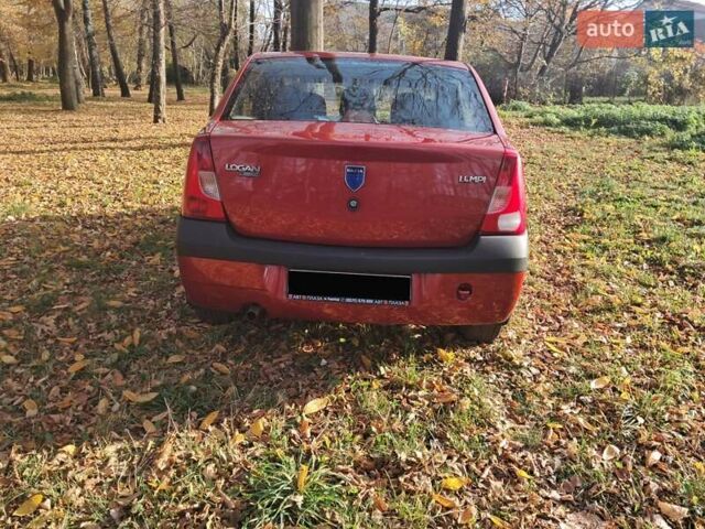 Красный Дачия Логан, объемом двигателя 1.4 л и пробегом 197 тыс. км за 3950 $, фото 10 на Automoto.ua