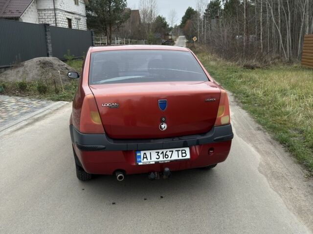 Красный Дачия Логан, объемом двигателя 1.6 л и пробегом 203 тыс. км за 3000 $, фото 2 на Automoto.ua