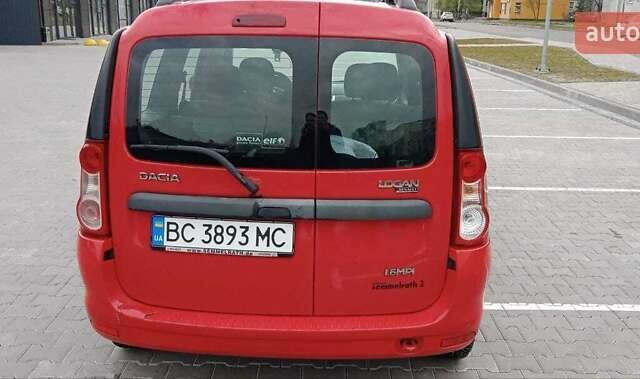 Красный Дачия Логан, объемом двигателя 1.6 л и пробегом 168 тыс. км за 4186 $, фото 2 на Automoto.ua