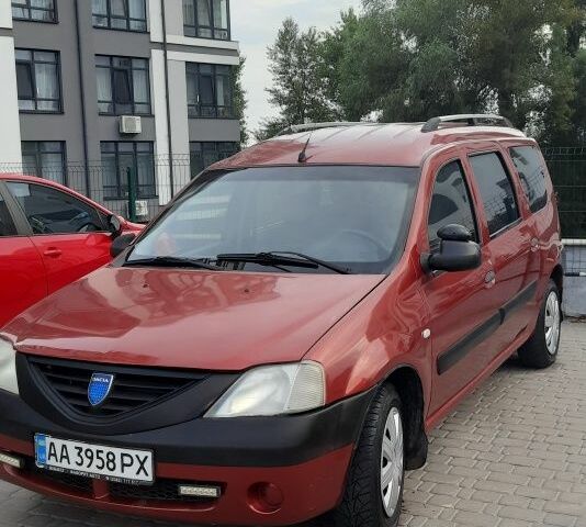 Красный Дачия Логан, объемом двигателя 1.6 л и пробегом 152 тыс. км за 3500 $, фото 1 на Automoto.ua