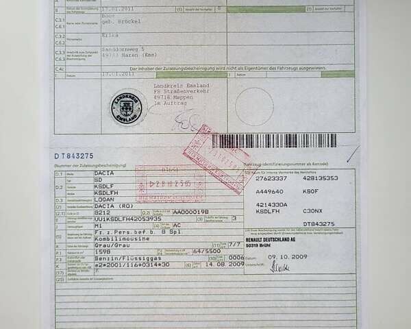 Сірий Дачія Logan, об'ємом двигуна 1.6 л та пробігом 105 тис. км за 6950 $, фото 34 на Automoto.ua