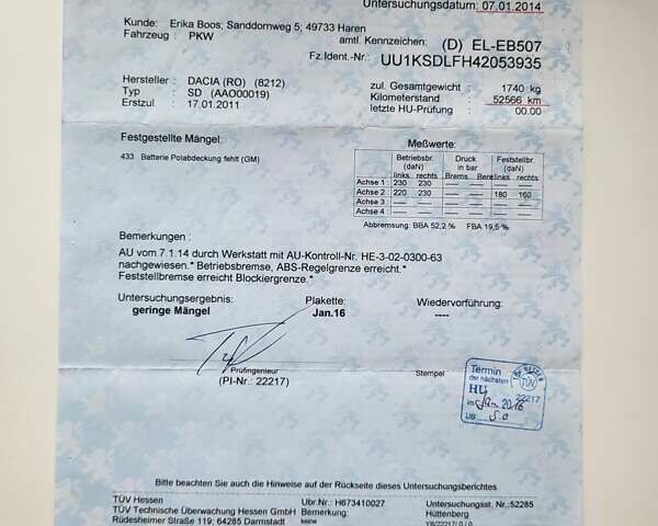 Сірий Дачія Logan, об'ємом двигуна 1.6 л та пробігом 105 тис. км за 6950 $, фото 33 на Automoto.ua