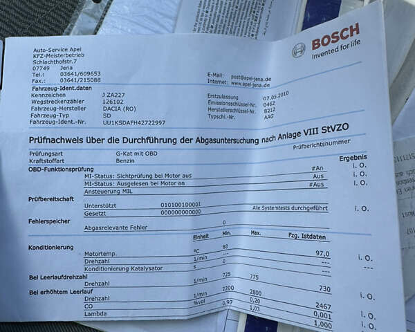 Серый Дачия Логан, объемом двигателя 1.6 л и пробегом 188 тыс. км за 6150 $, фото 54 на Automoto.ua