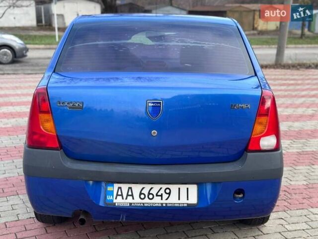 Синій Дачія Logan, об'ємом двигуна 1.6 л та пробігом 250 тис. км за 2200 $, фото 6 на Automoto.ua