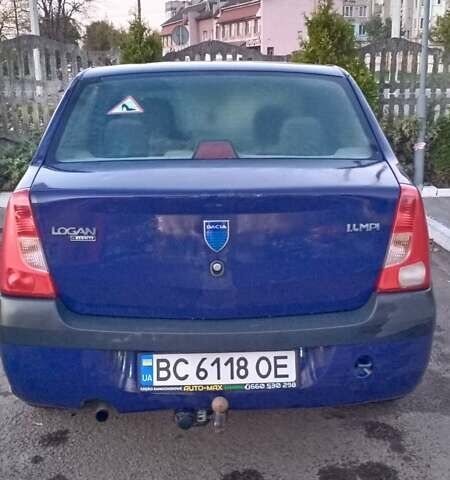 Синий Дачия Логан, объемом двигателя 1.4 л и пробегом 140 тыс. км за 3600 $, фото 2 на Automoto.ua