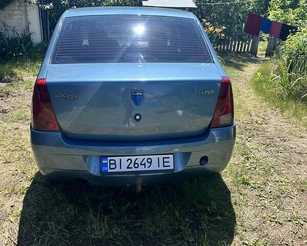 Синий Дачия Логан, объемом двигателя 1.39 л и пробегом 255 тыс. км за 3100 $, фото 1 на Automoto.ua