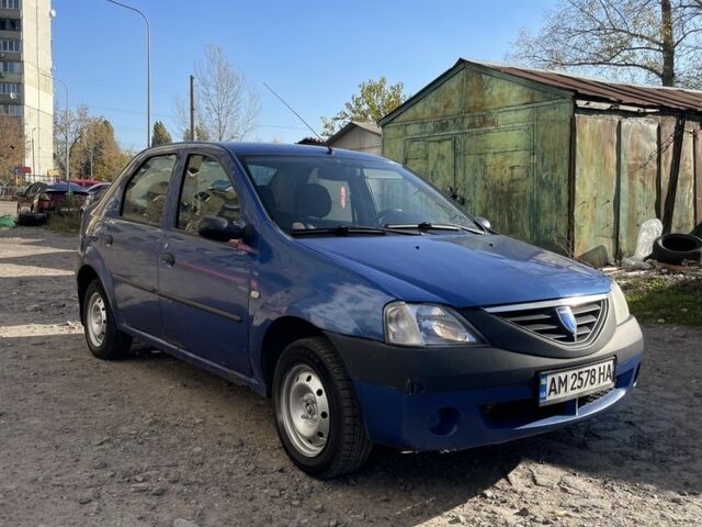 Синий Дачия Логан, объемом двигателя 1.4 л и пробегом 244 тыс. км за 1700 $, фото 2 на Automoto.ua