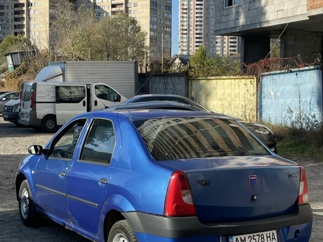 Синий Дачия Логан, объемом двигателя 1.4 л и пробегом 244 тыс. км за 1700 $, фото 3 на Automoto.ua