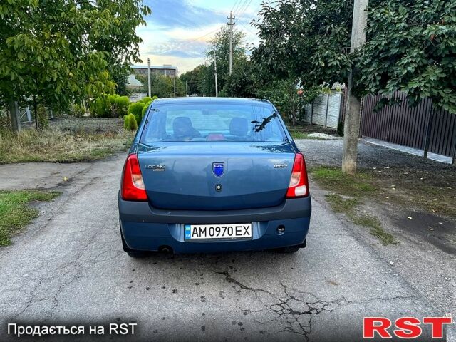 Синий Дачия Логан, объемом двигателя 1.6 л и пробегом 158 тыс. км за 3900 $, фото 2 на Automoto.ua