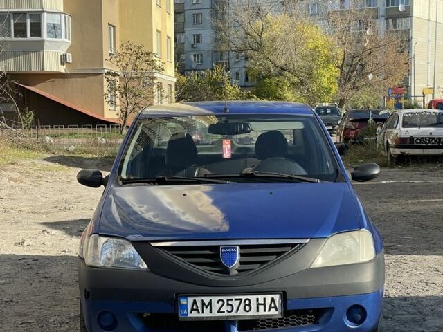 Синий Дачия Логан, объемом двигателя 1.4 л и пробегом 244 тыс. км за 1700 $, фото 1 на Automoto.ua