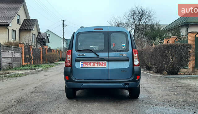 Синій Дачія Logan, об'ємом двигуна 1.6 л та пробігом 245 тис. км за 5650 $, фото 17 на Automoto.ua