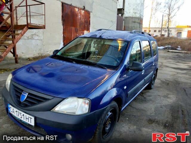 Синий Дачия Логан, объемом двигателя 1.6 л и пробегом 210 тыс. км за 4100 $, фото 1 на Automoto.ua