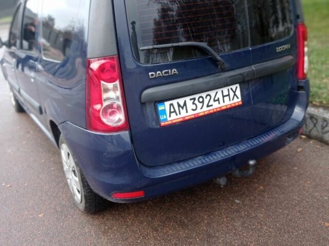 Синий Дачия Логан, объемом двигателя 1.6 л и пробегом 195 тыс. км за 6800 $, фото 2 на Automoto.ua