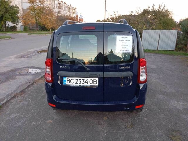 Синий Дачия Логан, объемом двигателя 1.6 л и пробегом 210 тыс. км за 4200 $, фото 2 на Automoto.ua