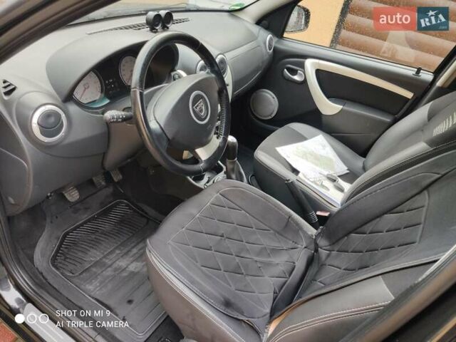 Черный Дачия Сандеро, объемом двигателя 1.2 л и пробегом 155 тыс. км за 4950 $, фото 22 на Automoto.ua