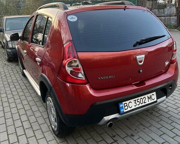 Красный Дачия Сандеро, объемом двигателя 1.6 л и пробегом 218 тыс. км за 5700 $, фото 13 на Automoto.ua