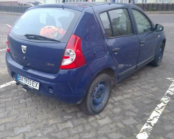 Синий Дачия Сандеро, объемом двигателя 1.15 л и пробегом 154 тыс. км за 3550 $, фото 3 на Automoto.ua