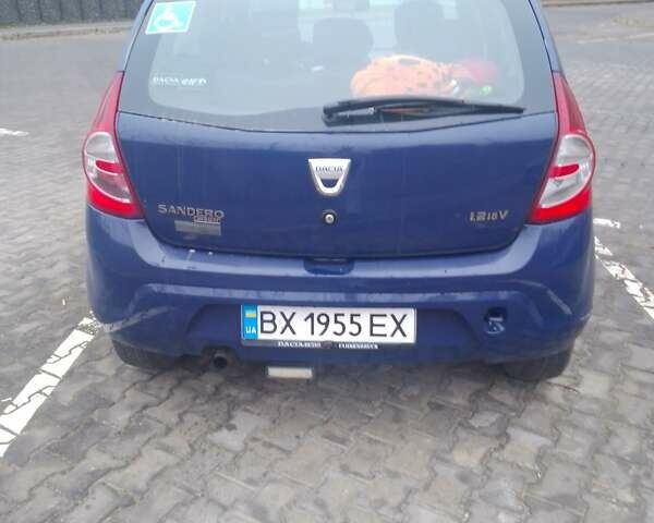 Синий Дачия Сандеро, объемом двигателя 1.15 л и пробегом 154 тыс. км за 3550 $, фото 4 на Automoto.ua