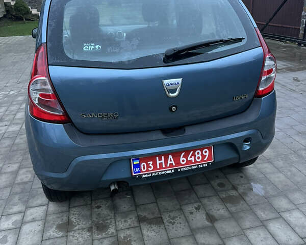 Синий Дачия Сандеро, объемом двигателя 1.6 л и пробегом 200 тыс. км за 5700 $, фото 7 на Automoto.ua