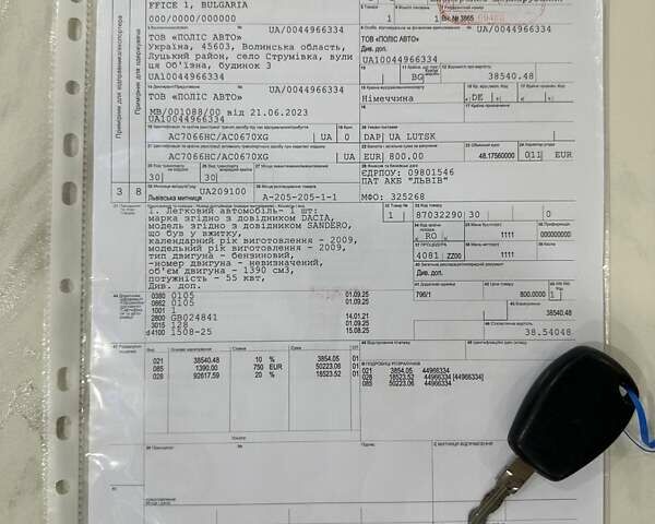 Синий Дачия Сандеро, объемом двигателя 1.4 л и пробегом 201 тыс. км за 4550 $, фото 45 на Automoto.ua