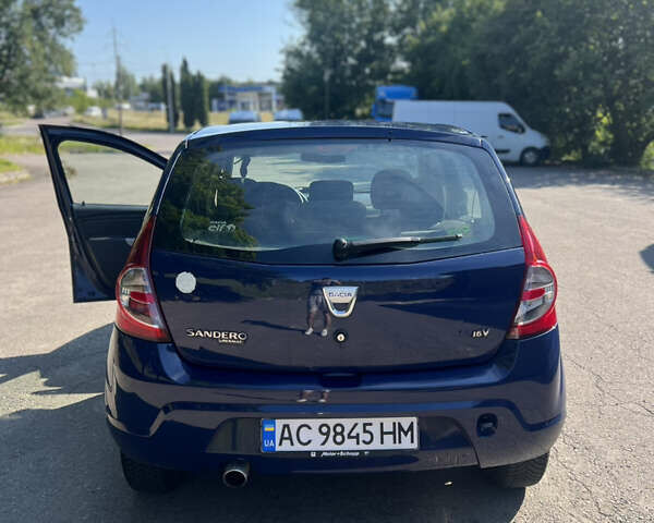 Синій Дачія Sandero, об'ємом двигуна 1.15 л та пробігом 217 тис. км за 4399 $, фото 9 на Automoto.ua