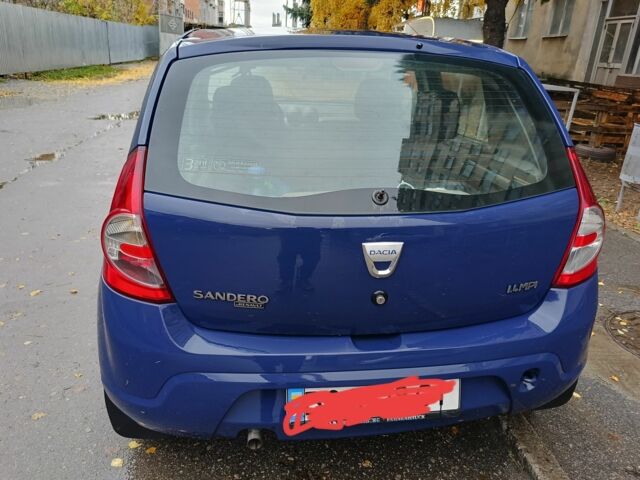 Дачия Сандеро 2009 в Сумах на Automoto.ua Синий Дачия Сандеро, объемом двигателя 1.4 л и пробегом 288 тыс. км за 3650 $, фото 2 на Automoto.ua