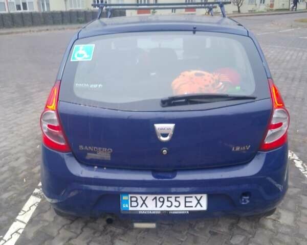 Синий Дачия Сандеро, объемом двигателя 1.15 л и пробегом 154 тыс. км за 3550 $, фото 5 на Automoto.ua