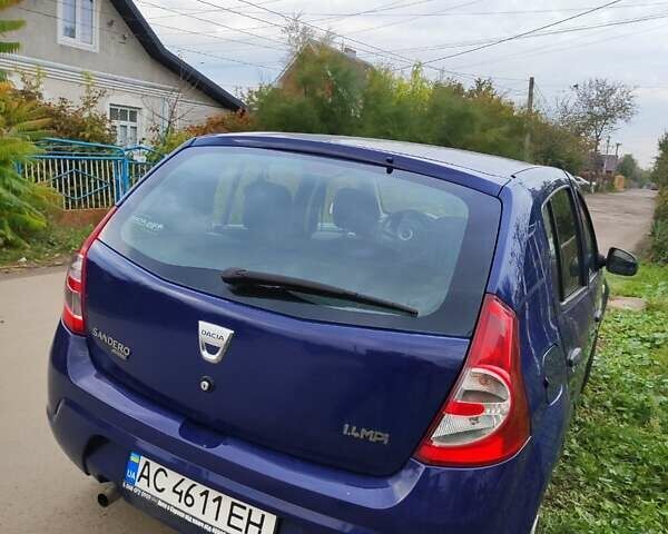 Дачия Сандеро 2009 в Луцке на Automoto.ua Синий Дачия Сандеро, объемом двигателя 1.39 л и пробегом 140 тыс. км за 4200 $, фото 4 на Automoto.ua