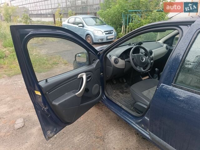 Синій Дачія Sandero, об'ємом двигуна 1.15 л та пробігом 124 тис. км за 3800 $, фото 8 на Automoto.ua
