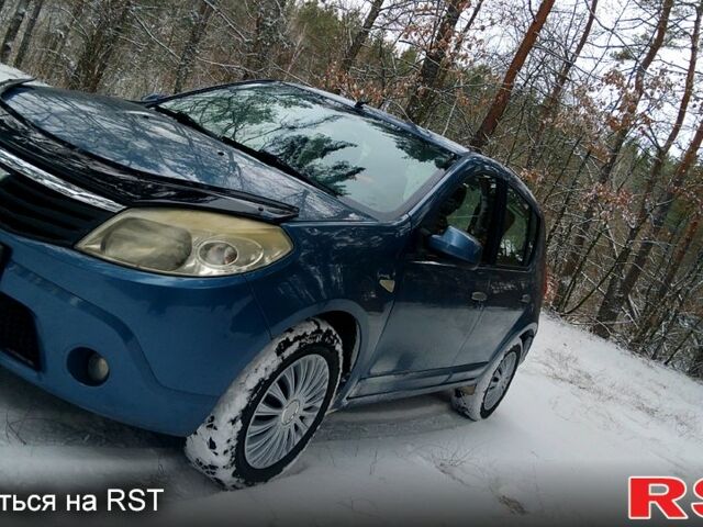 Синій Дачія Sandero, об'ємом двигуна 1.6 л та пробігом 220 тис. км за 3350 $, фото 10 на Automoto.ua