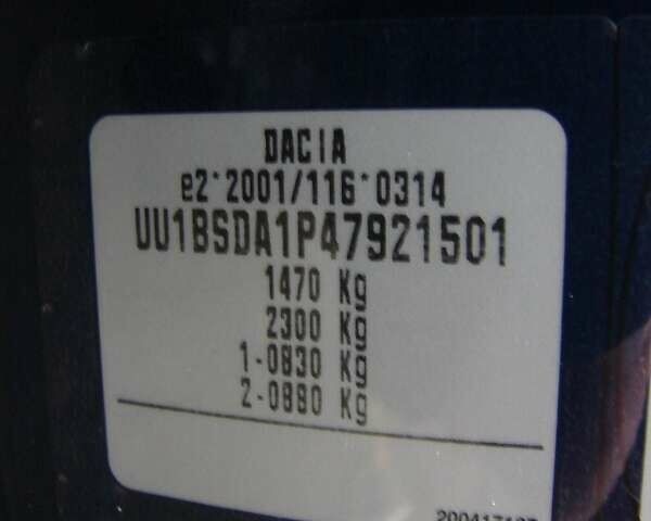 Синий Дачия Сандеро, объемом двигателя 1.15 л и пробегом 154 тыс. км за 4500 $, фото 8 на Automoto.ua