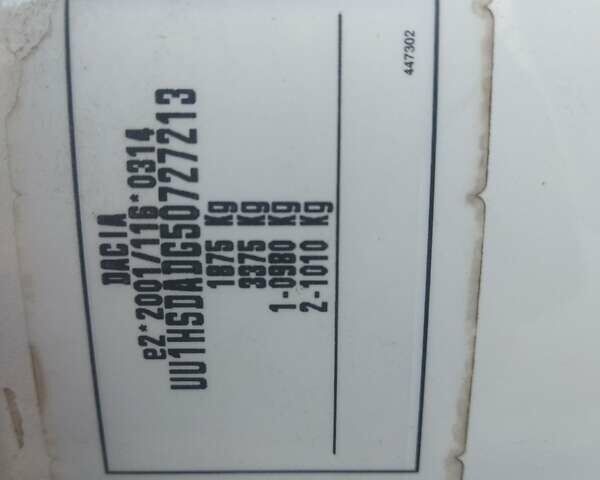 Белый Дачия Duster, объемом двигателя 1.5 л и пробегом 186 тыс. км за 9950 $, фото 14 на Automoto.ua